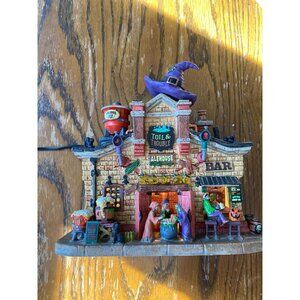 Vintage Halloween Lemax Spooky Town Toil & Trouble Alehouse Collectible Display